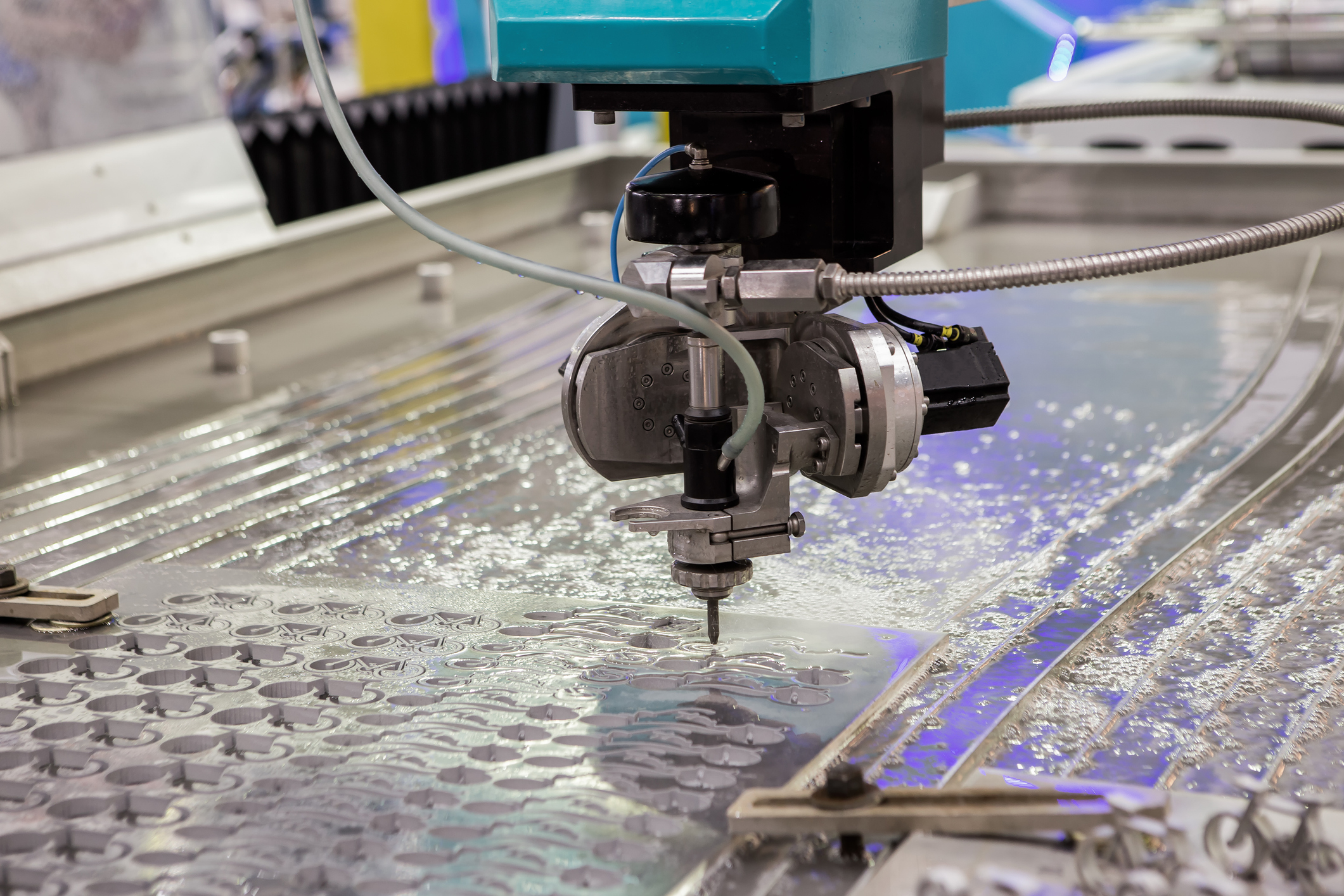 water jet cutting CNC machine