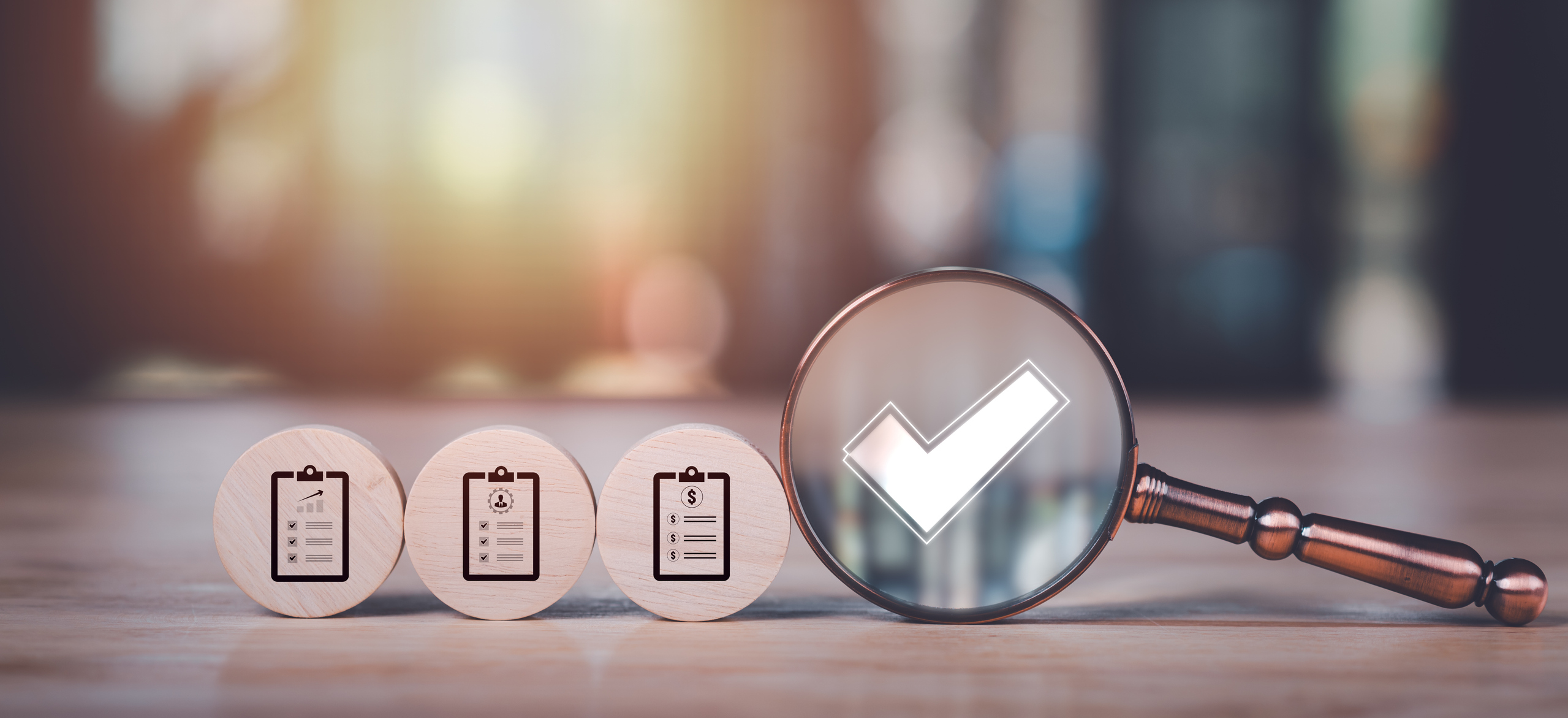 graphic of checklist & checkmark assuring quality and efficiency